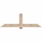 Ekena Millwork Eugene Smooth Timber Gable Bracket, Douglas Fir, 72"W x 24"H x 5 1/2"D x 5 1/2"F, 8/12 Pitch GBW072X24X0606EUG00SDF - alternate 1